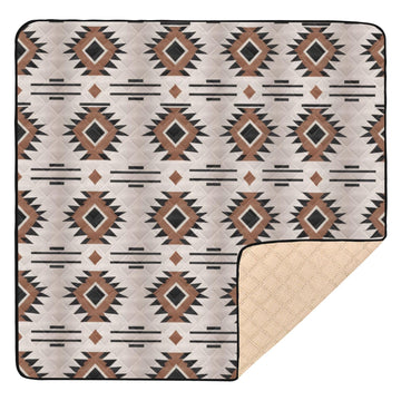 WELLDAY Western Aztec Baby Play Mats, Waterproof Anti- Slip Play Mat for Babies, Thicken Soft Foldable Baby Play mats for Floor,