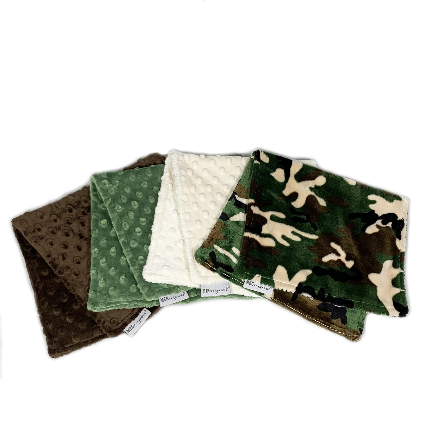 Meg Original Baby Boy Burp Cloth Set Of 4, Camouflage