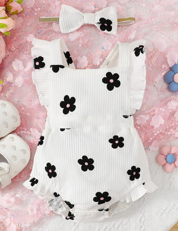Fullfamous Newborn Baby Girl Clothes Outfits Romper Spring Summer Clothing Onesie Bodysuit Jumpsuit Ropa De Bebe Nia Daisy Newbo