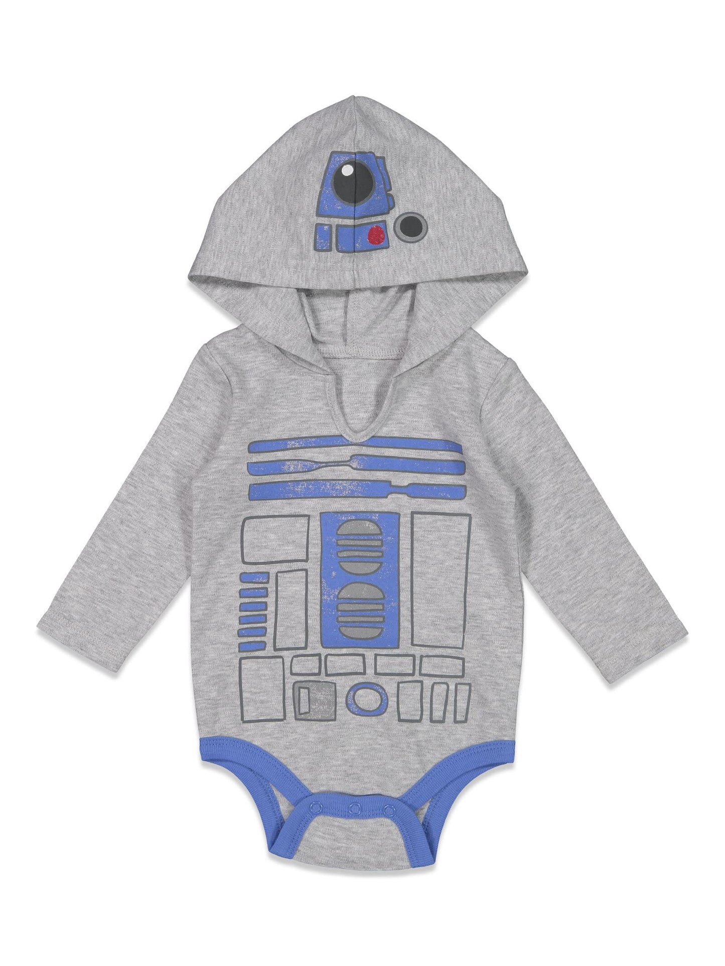 Star Wars Darth Vader R2-D2 Chewbacca Newborn Baby Boys 3 Pack Bodysuits White/Brown/Black 3-6 Months