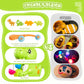 EKUEASYKU Dinosaur Bath Toys for Kids Ages 1-3 2-4 4-8 Toddler Bath Toys Whirling Waterfall Water Toys Fishing Games Bathtub Bat