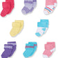 Luvable Friends Baby Boys Newborn And Terry Socks, Pink Purple, 0-6 Months Us