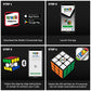 Rubiks Cube, The Original Rubiks Cube ConnectedX, Bluetooth-Enabled 3x3 Speed Cube with Guided Learning App for Beginners, Brai