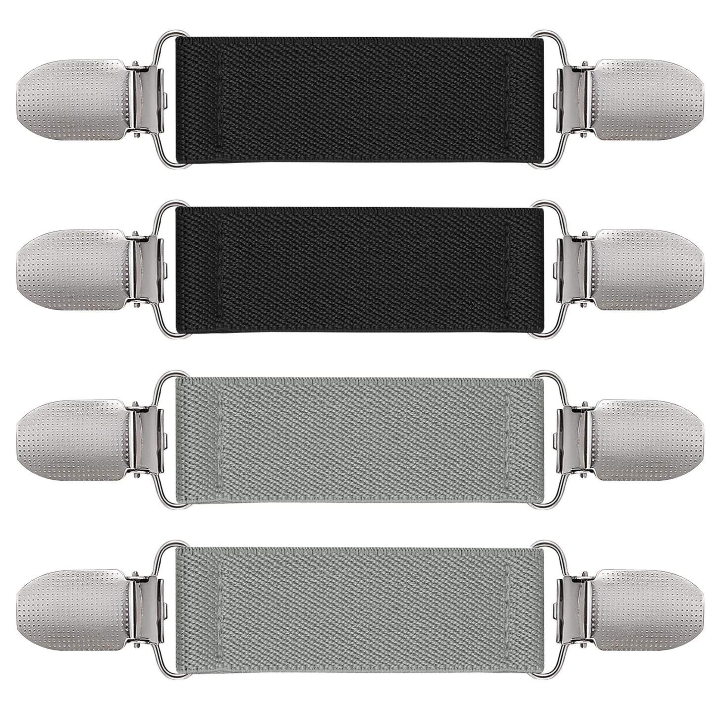 Zkptops 2 Pairs Winter Mitten Clips Elastic Stainless Steel Gloves Clips For Toddler Kids Baby Adults Mitten Clips Clothing Dres