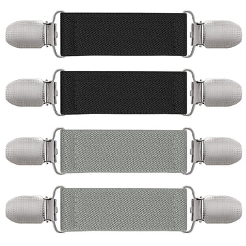 Zkptops 2 Pairs Winter Mitten Clips Elastic Stainless Steel Gloves Clips For Toddler Kids Baby Adults Mitten Clips Clothing Dres