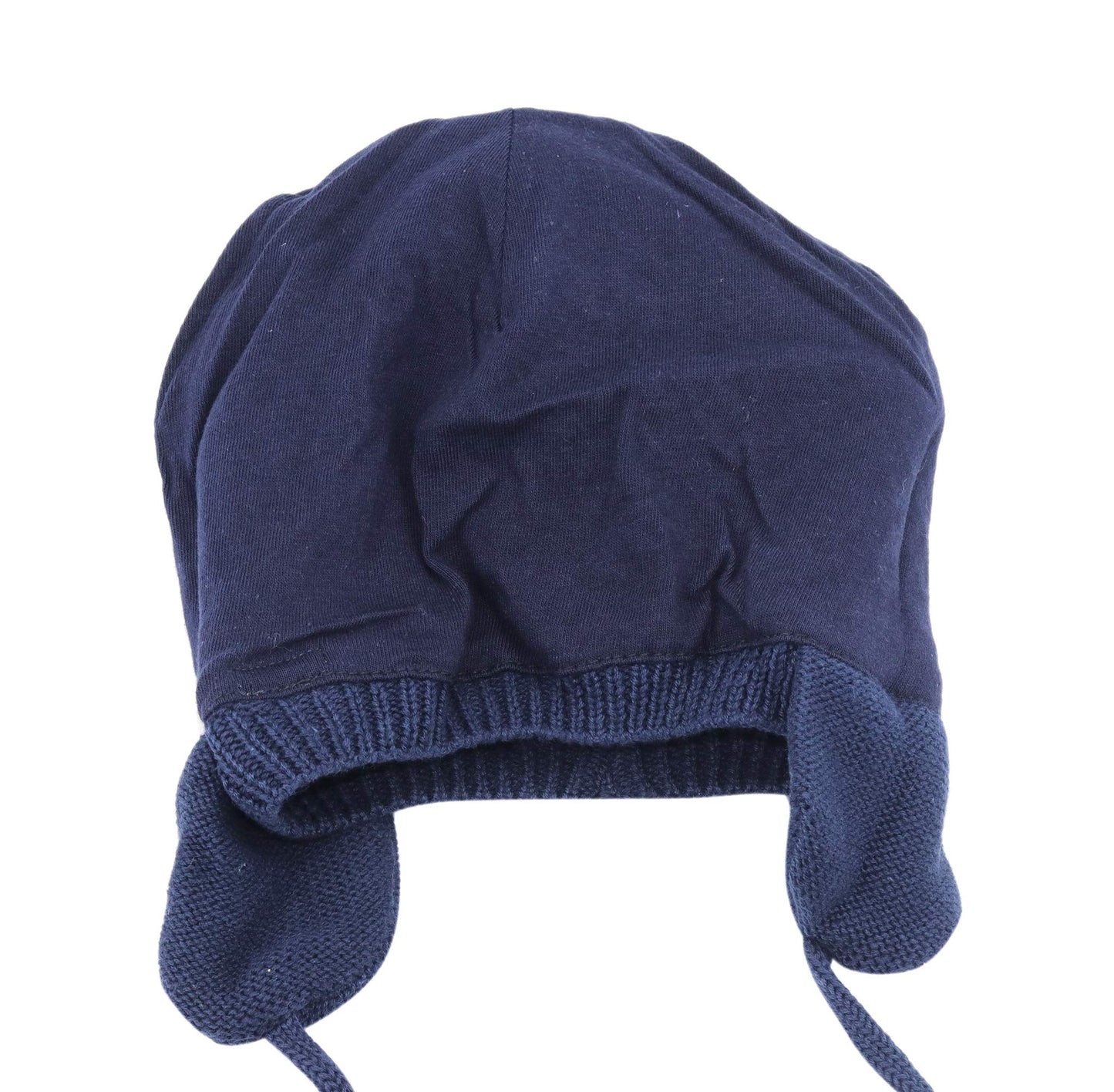 Bestjybt Baby Hat Cute Bear Infant Toddler Earflap Fleece Lined Beanie Warm Caps For Fall Winter (Navy-B, 6-12 Months)