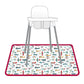 Bapronbaby Retro Airplanes Splash Mat - Waterproof Catch-All For Under High Chairs, Floors, Tables, Playtime Or Arts & Crafts -
