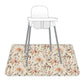 Bapronbaby Delilah Floral Splash Mat - Waterproof Catch-All For Under High Chairs, Floors, Tables, Playtime Or Arts & Crafts - M