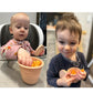 Pandaear 12 Pack Silicone Baby Food Storage Containers, 4 Oz Reusable Small Snack Containers Freezer Storage With Airtight Lids