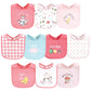 Hudson Baby Unisex Baby Cotton Bibs, Girl Farm Animals, One Size