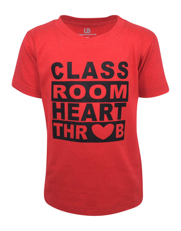 Unique Baby Boys Valentine'S Day Classroom Heartthrob T-Shirt (8) Red