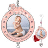 Banberry Designs 2024 Baby Girl'S First Christmas Photo Ornament - Dated Xmas Picture Frame Decoration For Newborn Daughter - Ba