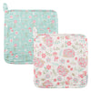 Stephen Joseph, Baby and Toddler Washcloths, Muslin Washcloth, 10x10 inches  Hedgehog Set of 2