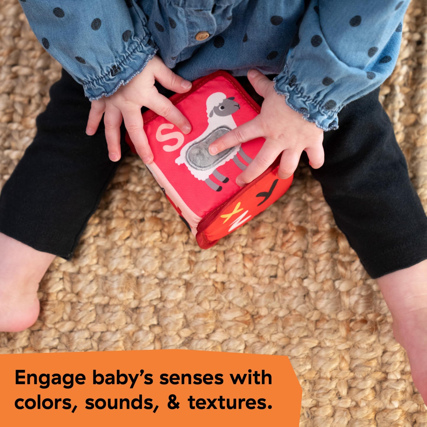 Baby Einstein Alpha Stacks Soft Blocks, Multisensory and Lightweight, Ages 3 Months and Up