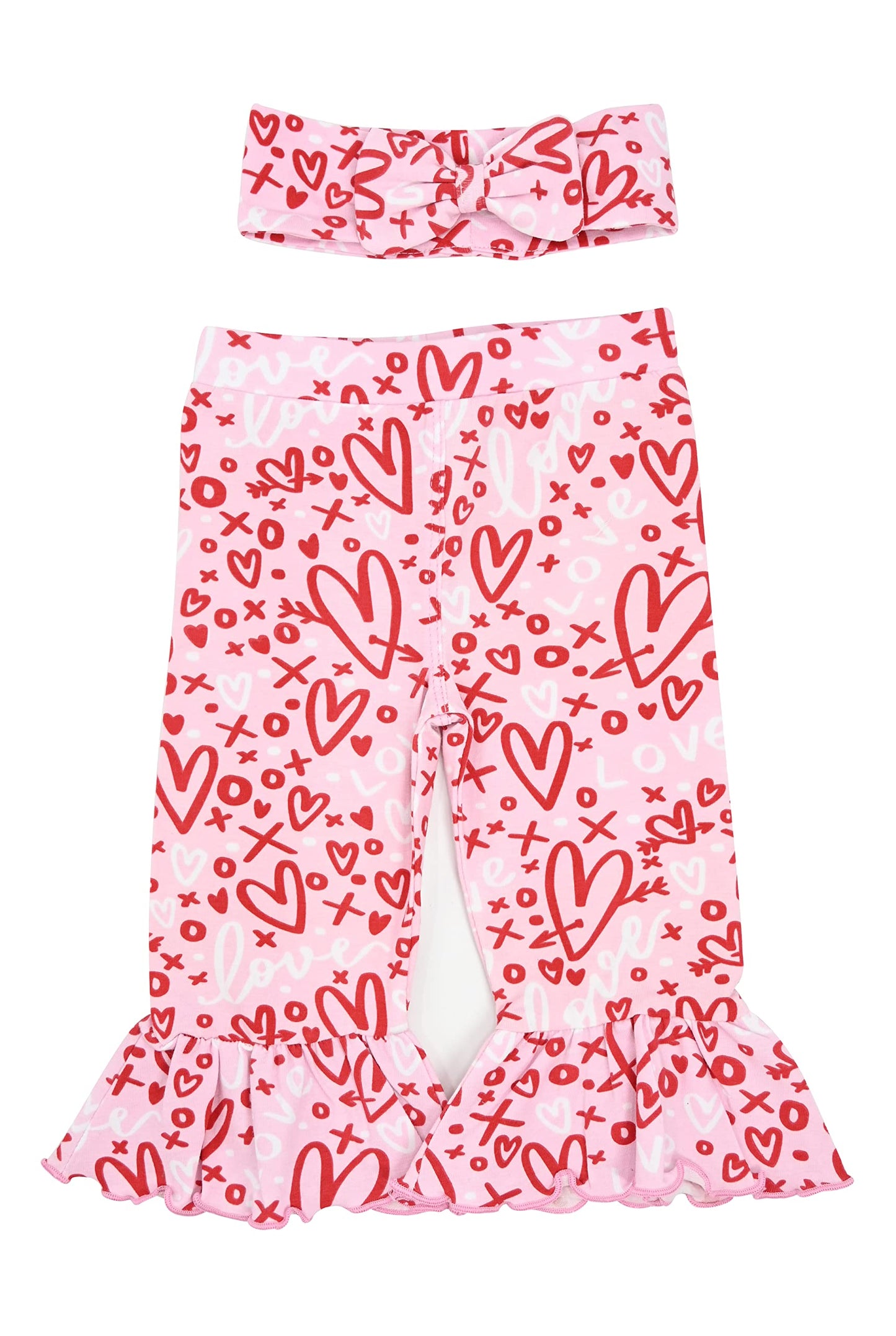 Unique Baby Girls Pink Xoxo Valentines Day Layette Set (12M, Pink)