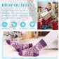 Eocom 6 Pairs Children'S Winter Warm Wool Animal Crew Socks Kids Boys Girls Socks (6 Pairs Christmas Deer, 1-3 Years)