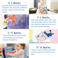 Richgv Baby Books Toys 0-6-12 Months, Baby Boy Girl Gifts Toys 0-6-12 Touch and Feel 3D Books with Dino Doll, Newborn Infant Car