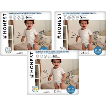 The Honest Company Clean Conscious Training Pants | Plant-Based, Sustainable Diapers | Let'S Color + See Me Rollin' | Size 2T/3T