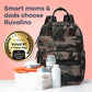 Ruvalino Diaper Bag Backpack - Multifunction Waterproof Travel Backpack, Maternity Baby Bag With Changing Pad & Stroller Ring &