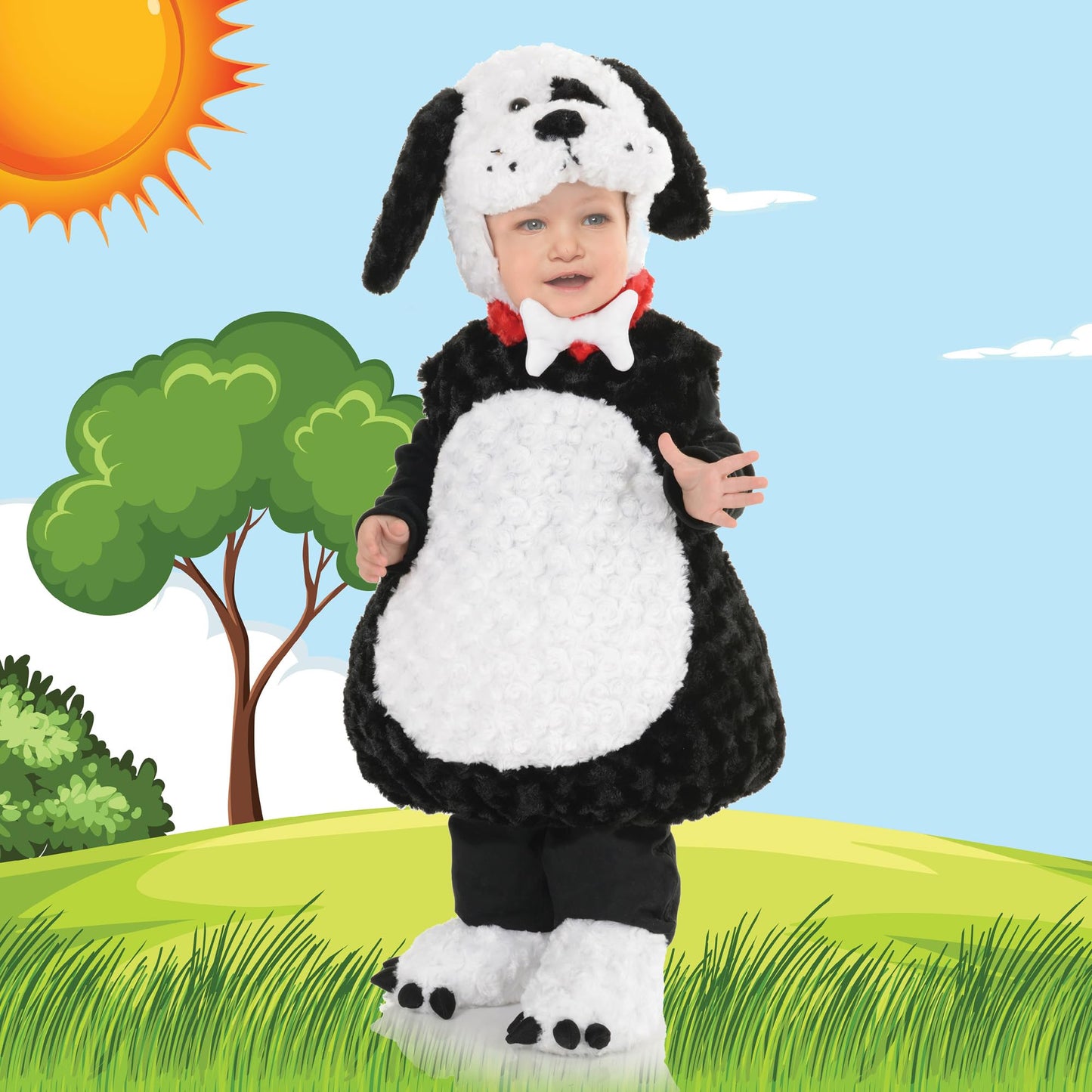 Underwraps Toddler Babys Puppy Costume, Black, Medium (18-24 Months)