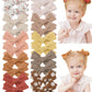 Jollybows 20 Pcs Baby Girls Hair Clips Set Hair Bows Barrettes Handmade Accessories Alligator Clip For Babies Infant Toddlers Li