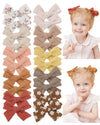 Jollybows 20 Pcs Baby Girls Hair Clips Set Hair Bows Barrettes Handmade Accessories Alligator Clip For Babies Infant Toddlers Li