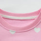 Little Girls Pink Love Heart Shirts Toddler Long Sleeve Sweatshirts Valentines Day Pullover Active Tops 5T