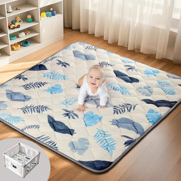 Baby Play Mats For Floor, 50X50 Playpen Mat, Thicken Cushioning Padding Foam Playmate For Baby And Toddlers Infants, Non-Slip &