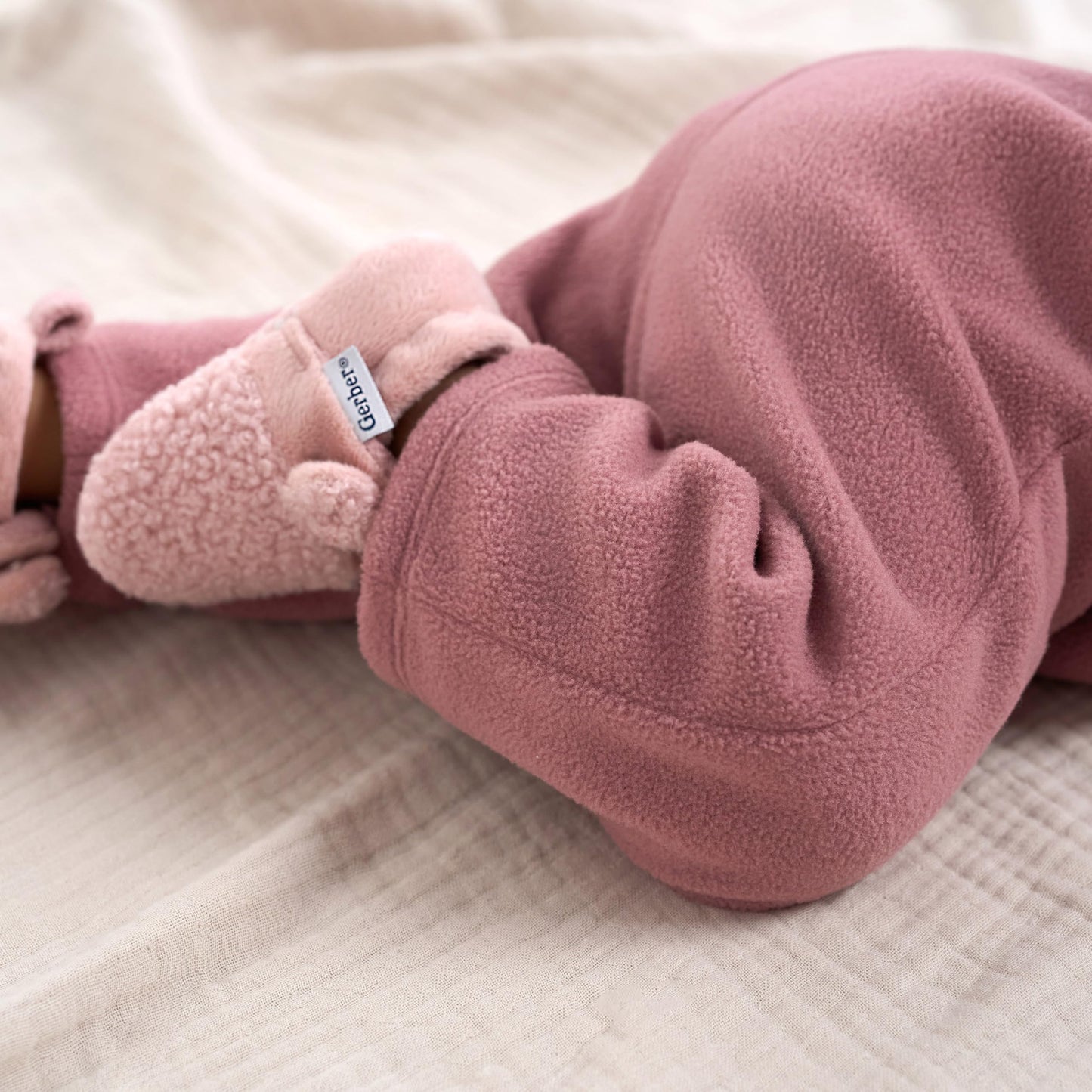 Gerber Baby Girl'S 4-Pack Microfleece Pants, Pink