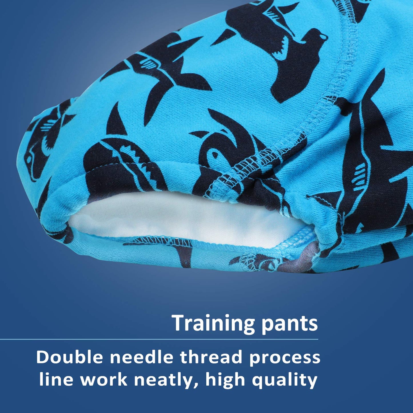 Moomoo Baby 6 Packs Cotton Training Pants Reusable Toddler Potty Training Underwear For Boy And Girl Dinosaur-4T Blue