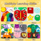 NUOLUTH Montessori Busy Book for Toddlers 1-3, Poke A Dot Sensory Quiet Book - Educational Learning Activities for 1-2 Year Old,