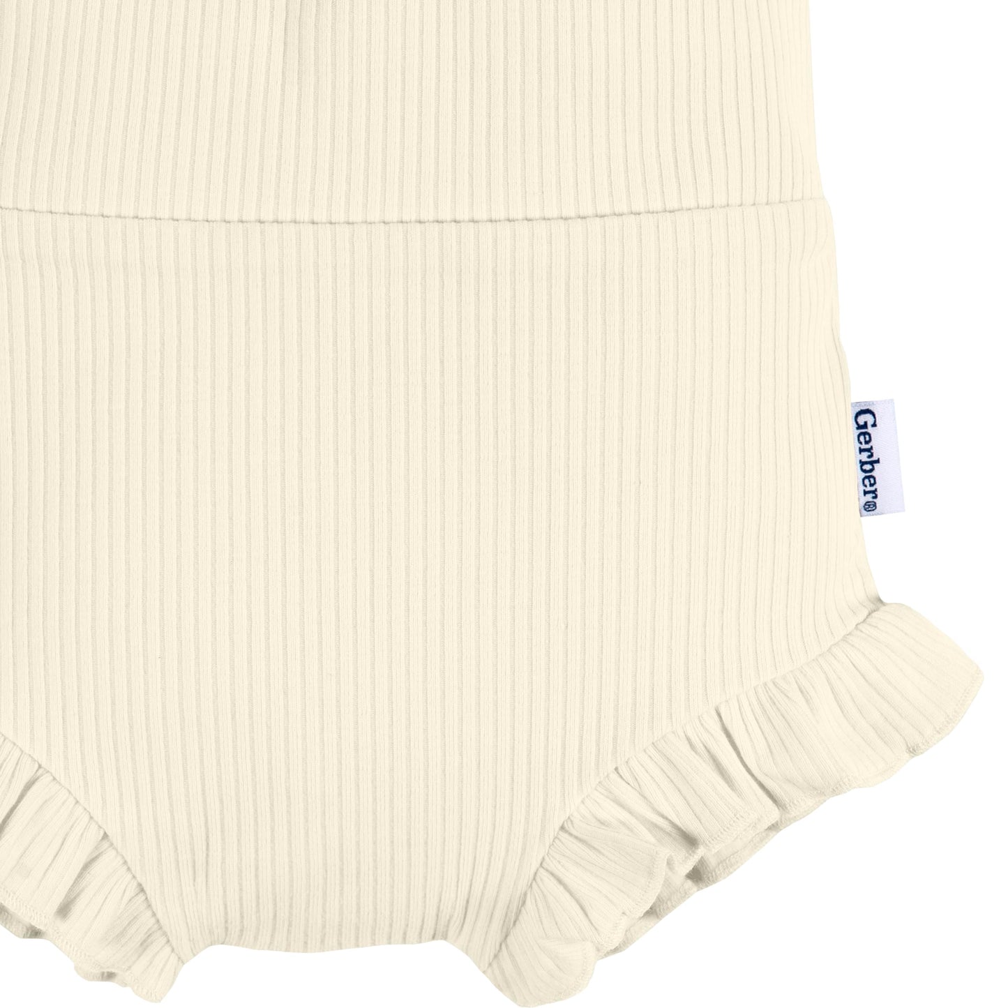 Gerber Baby Girls' 3-Pack Bubble Shorts, White