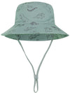 Baby Sun Hat Upf 50+ Sun Protective Toddler Bucket Hat Summer Kids Beach Hats Wide Brim Outdoor Play Hat For Boys Girls Sea Blue