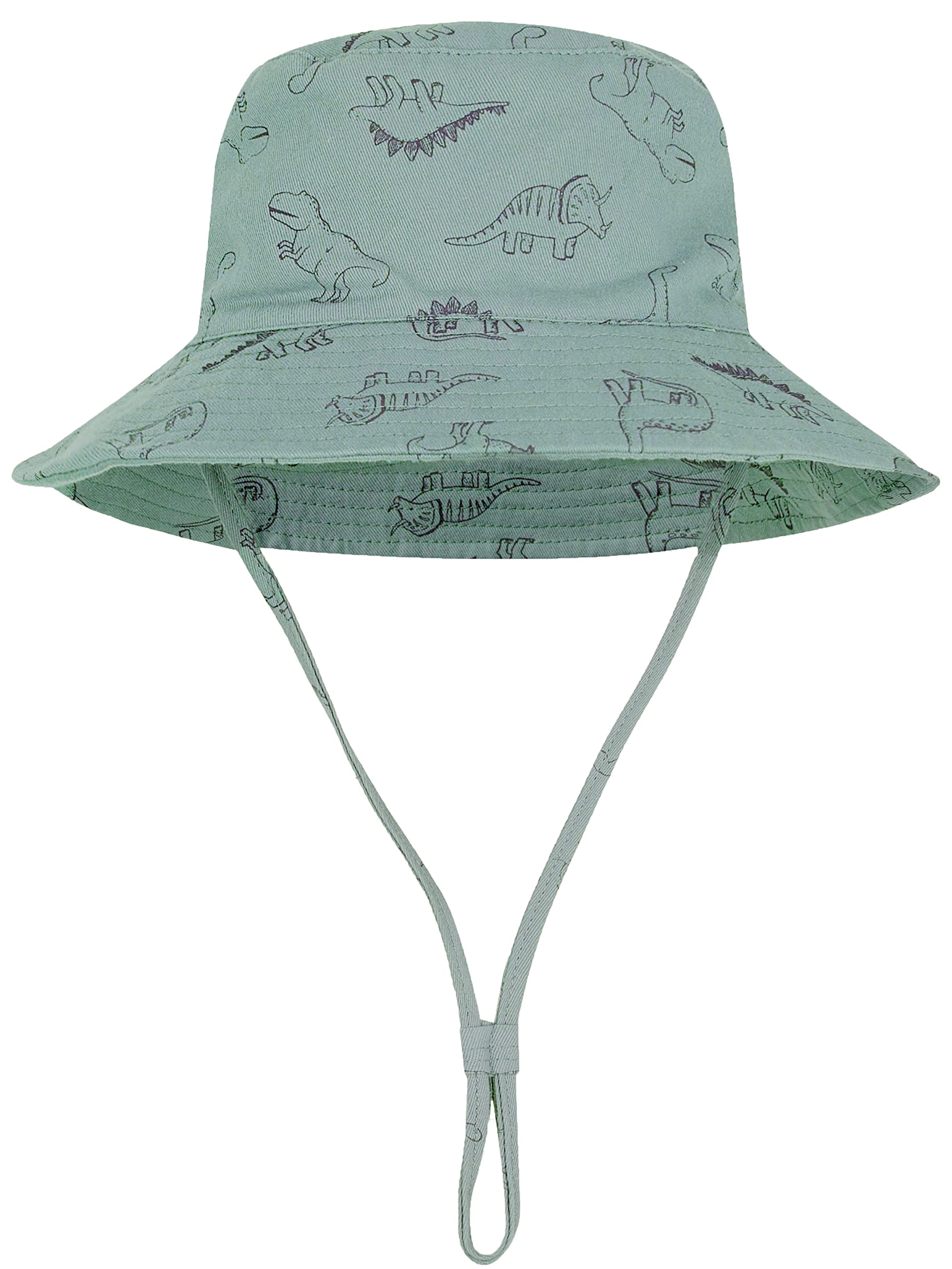 Baby Sun Hat Upf 50+ Sun Protective Toddler Bucket Hat Summer Kids Beach Hats Wide Brim Outdoor Play Hat For Boys Girls Sea Blue