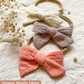 Cherssy Baby Muslin Hair Bows And Headbands, 10Pcs Soft Nylon Hairbands For Newborn, Infants, Toddlers