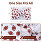 Yanjie Christmas Baby Girls Headbands 7 Inches Santa Claus Printed Newborn Bows Wide Headwraps Christmas Hair Bows Baby Headband