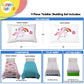 Sunny Side Up Rainbow Unicorns Toddler Comforter Set - 4 Piece Preschool Bedding Includes Comforter, Sheets & Pillow Cover - Sup
