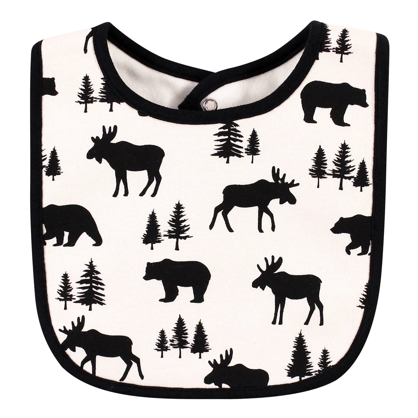 Hudson Baby Unisex Baby Cotton Bib And Sock Set, Baby Bear Plaid, One Size