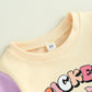 Boebnozcv Toddler Baby Girl Halloween Sweater Shirt Long Sleeve Pumpkin Letter Print Oversized Straight Dress Sweatshirt Top (Wi