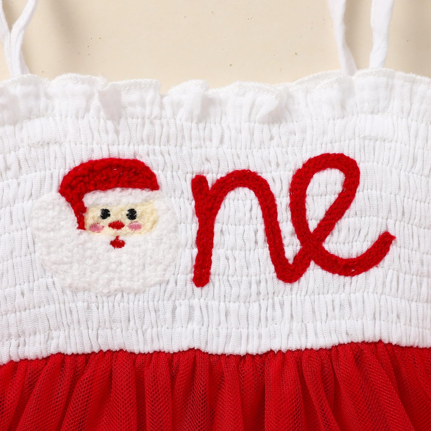 Titkkop Baby Girl 1St Birthday Clothes One Year Old Tulle Romper Sleeveless Bodysuit Cake Smash Outfits(Red-White,12-18M)