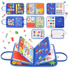 14 Pages Busy Board for Toddlers 2-4,Montessori Travel Toy for Plane/Car,Educational Sensory Toy for Toddlers 1-3,Preschool Acti