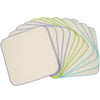 Osocozy Organic Flannel Cloth Baby Wipes - Reusable & Washable Saves Money. 100% Unbleached Organic Cotton. Colorful Stitching.