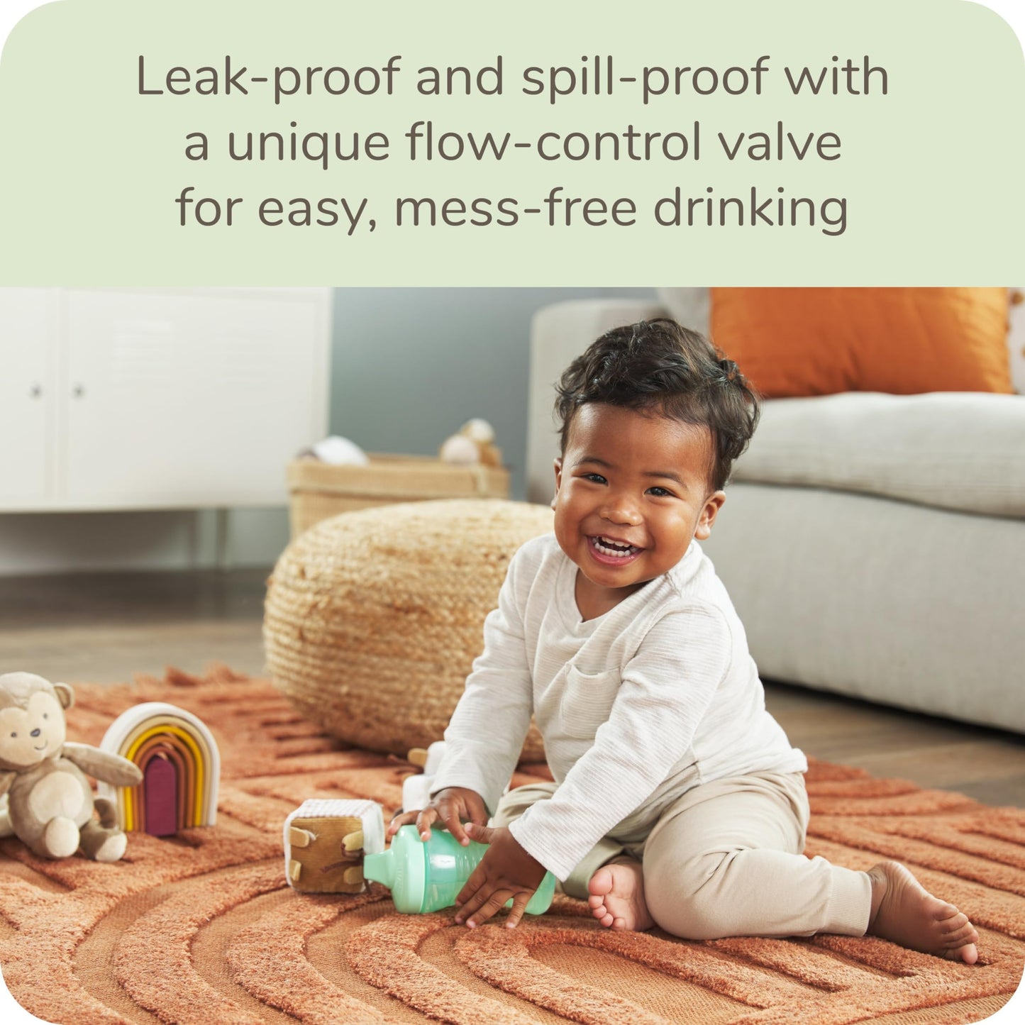 Nuk Fun Grips Hard Spout Spill Proof Sippy Cup, 10 Oz. - Easy To Hold Toddler Cup, 4Pk - Bpa Free, Spill Proof Sippy Cup