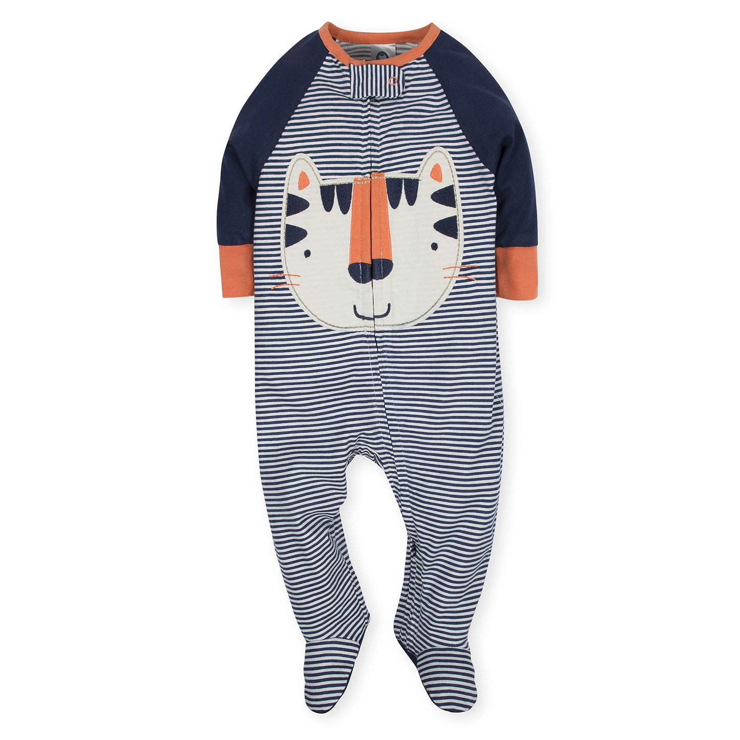Gerber Baby Boys' 4 Pack Sleep 'N Play Footie, Tiger/Hedgehog, 3-6 Months
