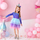 Dxton Baby Girl Winter Tutu Dress For Toddler Long Sleeve Party Dress Lh4595 6T