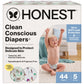 The Honest Company Comfort Dry Disposable Diapers for Sensitive Skin, Hypoallergenic, Fragrance-Free, Winter 25 Seasonal Prints