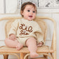 Visgogo Big Little Sister Matching Sweater Baby Girls Knitted One-Piece Outfits Toddler Brother Sweatshirt Clothes (Beige-Lil Si
