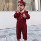 Mioglrie Newborn Baby Girl Clothes Romper Cute Baby Girl Stuff Cotton Newborn Girl Clothes Ruffle Baby Girl Outfits Gifts Maroon