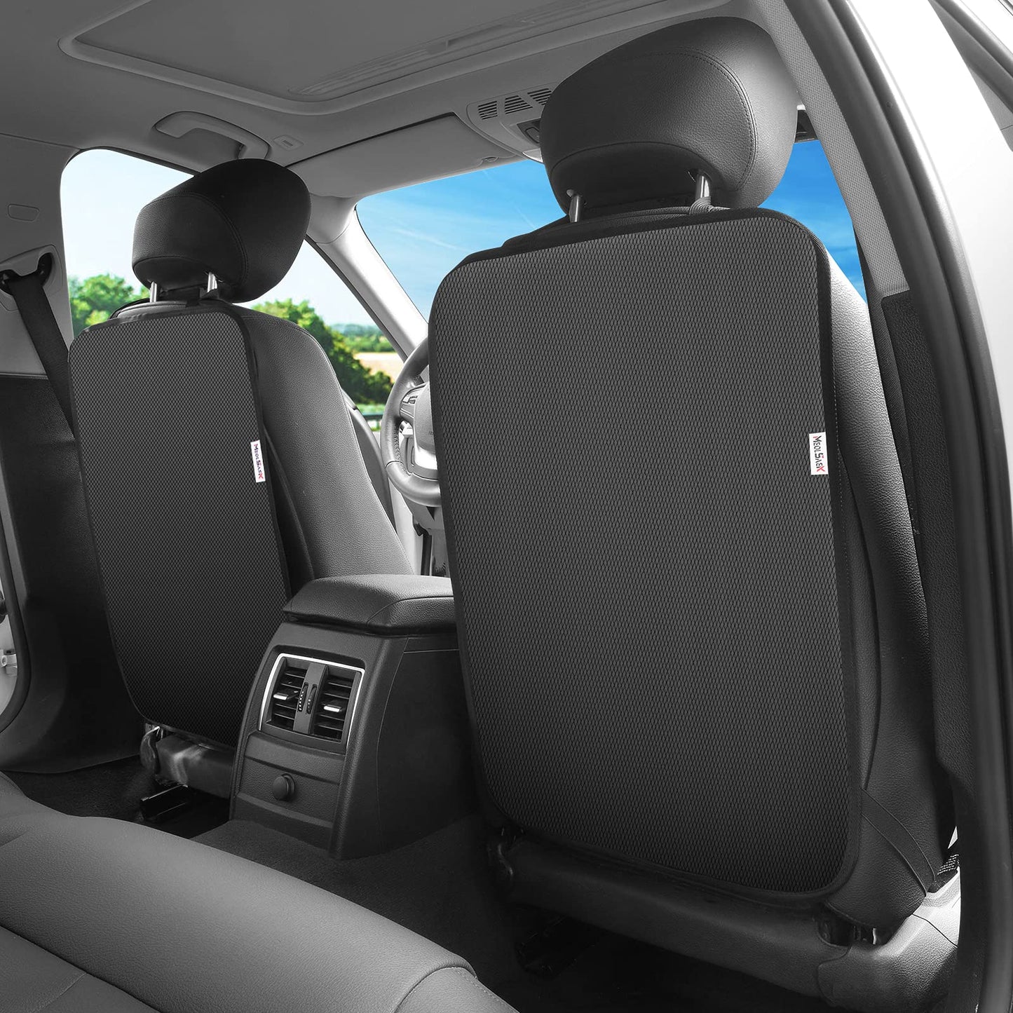 Kick Mats Back Seat Protector, 2Pack Waterproof Oxford Seat Back Protector, Car Seat Back Protector For Kids, Back Of Seat Prote