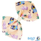 Bluey Kids Hair Bows - Hair Accessories Gift Set- 7 Pcs 4 Inch Bow Bundle- For Girls- Different Print On Each Clip- Alligator Cl